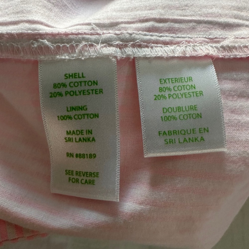 Lilly Pulitzer Faye Pink Seersucker Ruffle Wrap Skort - Cotton Blend‎ Size 10 - Picture 7 of 10